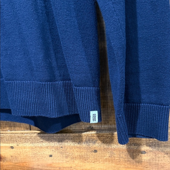 Jack and Jones Navy Blue Lightweight Sweater Crowlneck - Picture 3 of 8